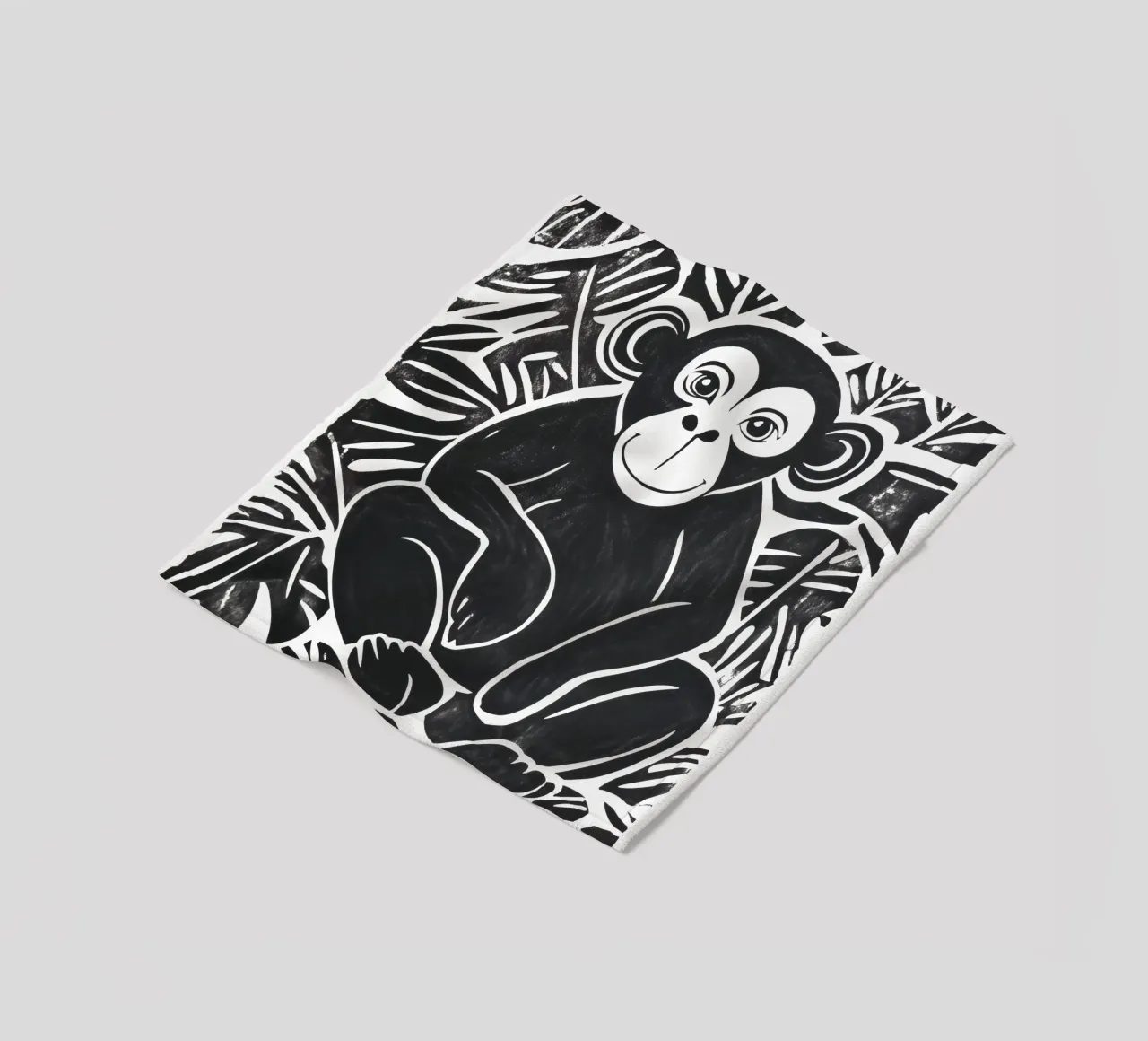 Design a scimmia per bambini coperta in pile da Autofocus