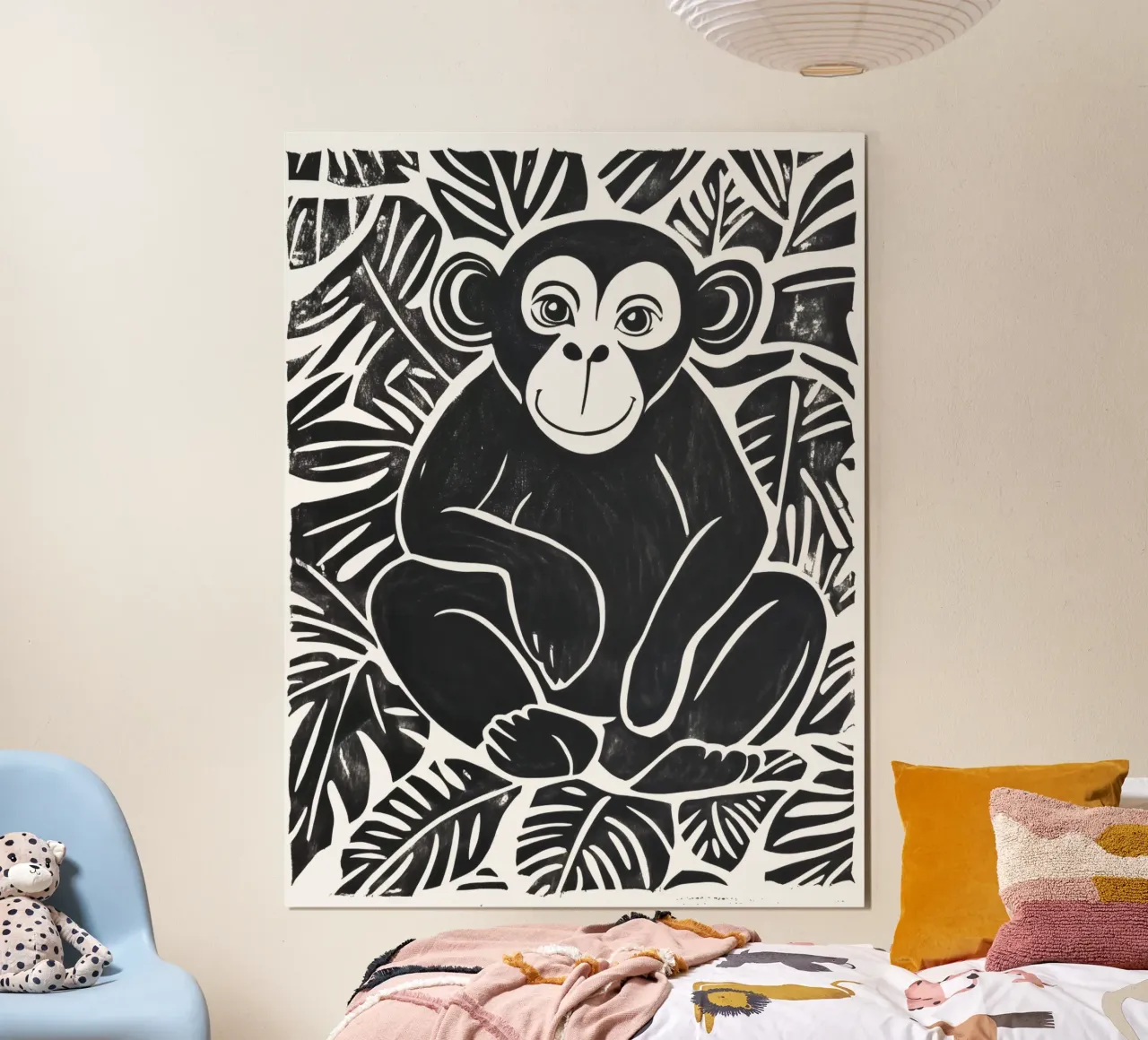 Design a scimmia per bambini carta hahnemühle da Autofocus