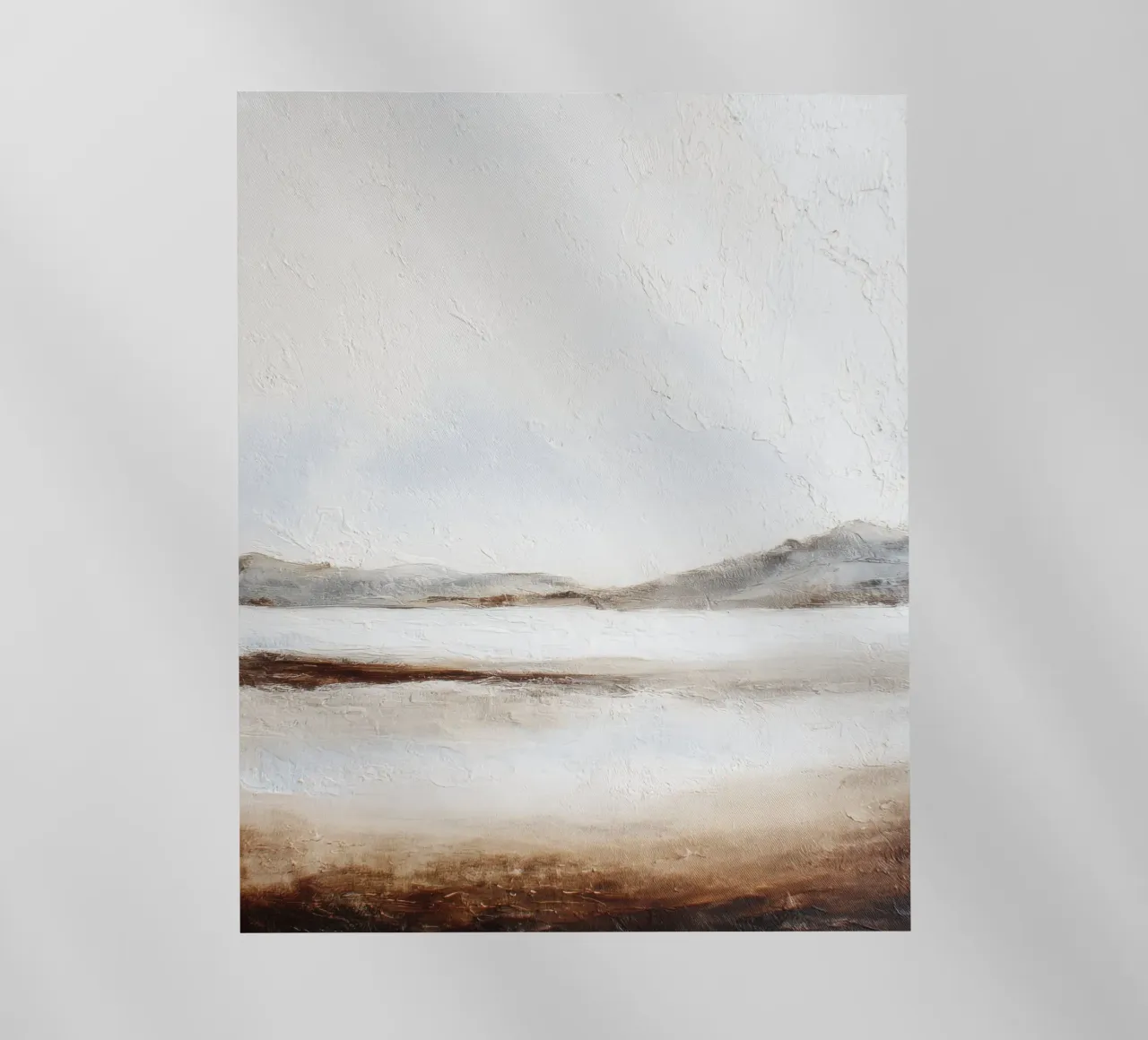 Minimal Aarde Abstract Structuurlandschap backlit folie van StudioVO