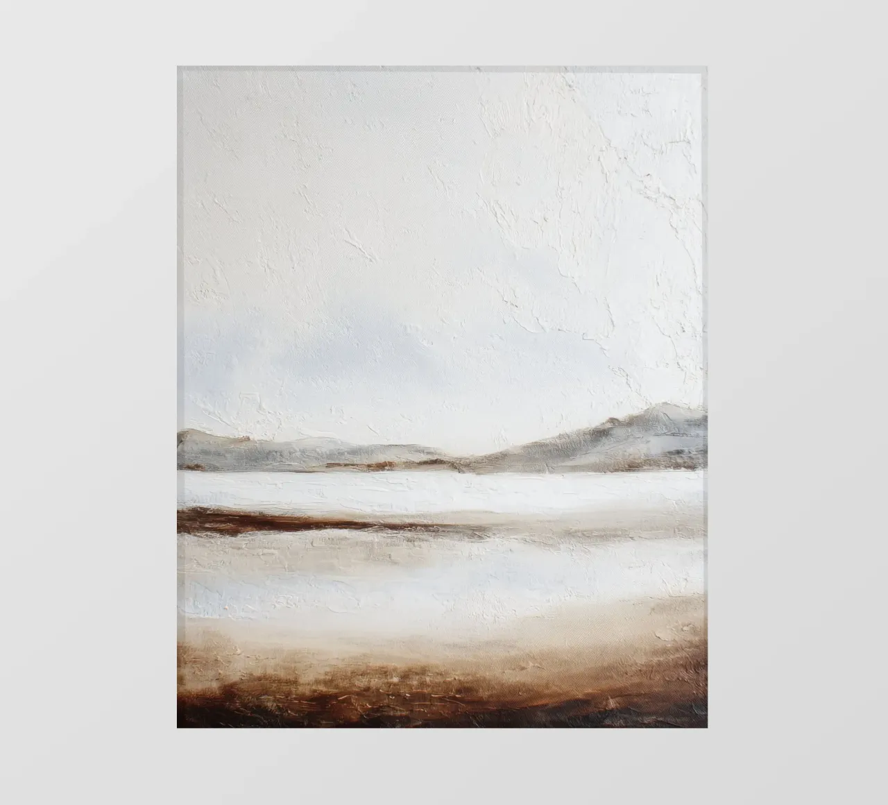 Minimal Aarde Abstract Structuurlandschap backlit folie van StudioVO