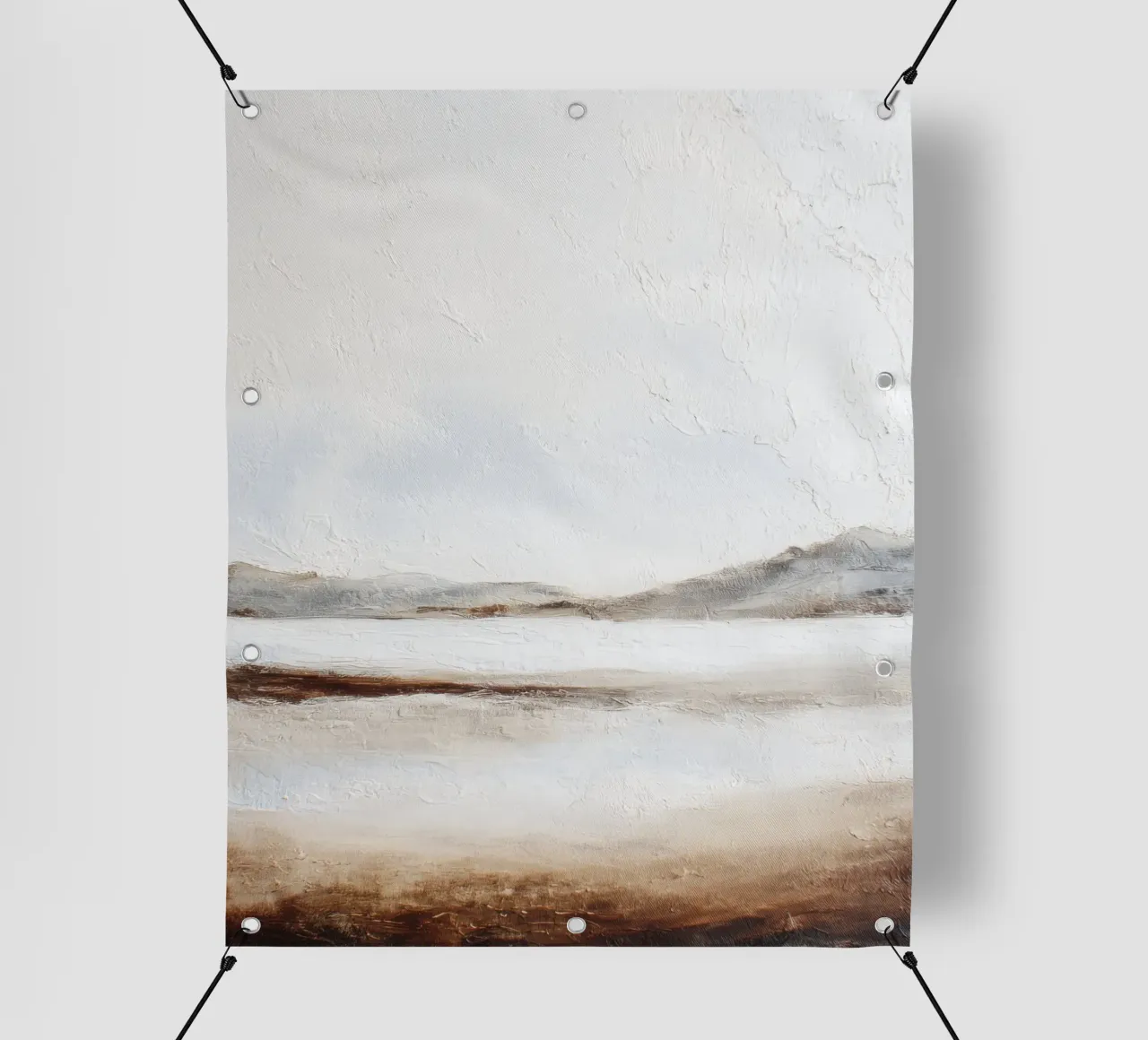 Minimal Aarde Abstract Structuurlandschap pvc-zeil van StudioVO