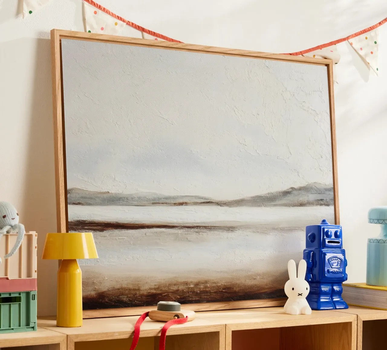 Minimal Aarde Abstract Structuurlandschap acryl van StudioVO