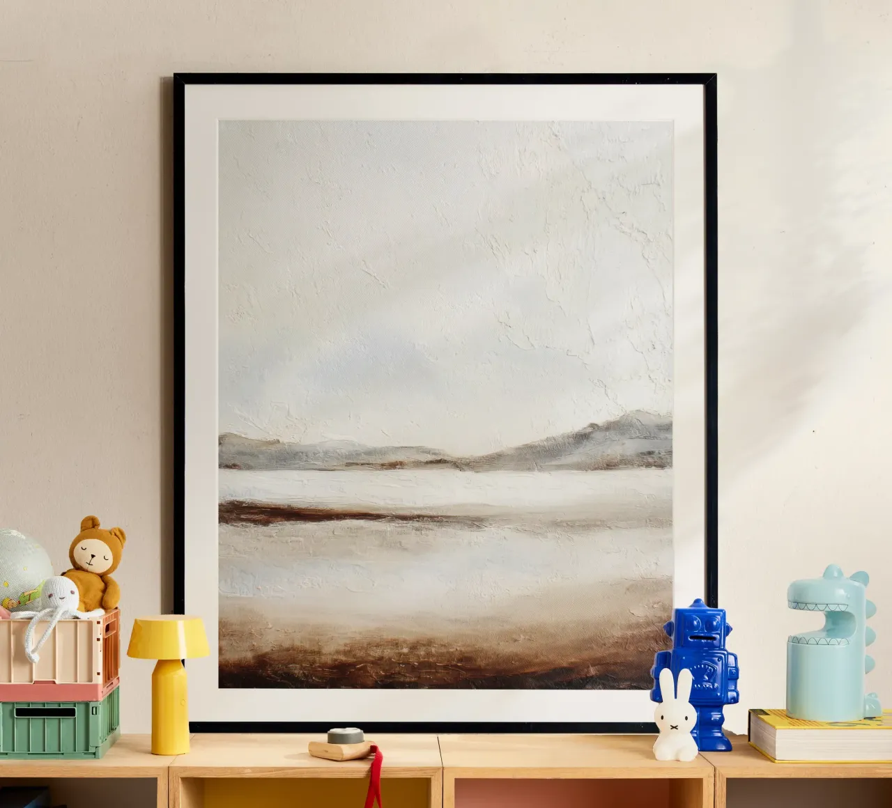 Minimal Aarde Abstract Structuurlandschap hahnemühle van StudioVO