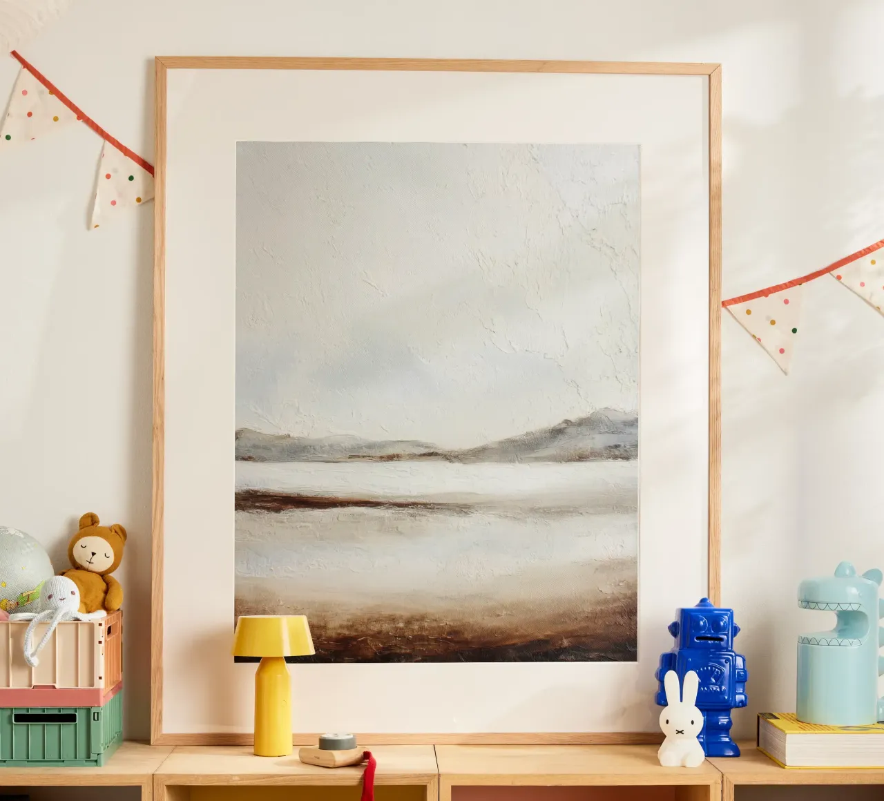 Minimal Aarde Abstract Structuurlandschap hahnemühle van StudioVO