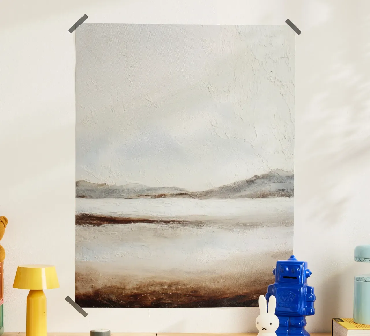 Minimal Aarde Abstract Structuurlandschap hahnemühle van StudioVO