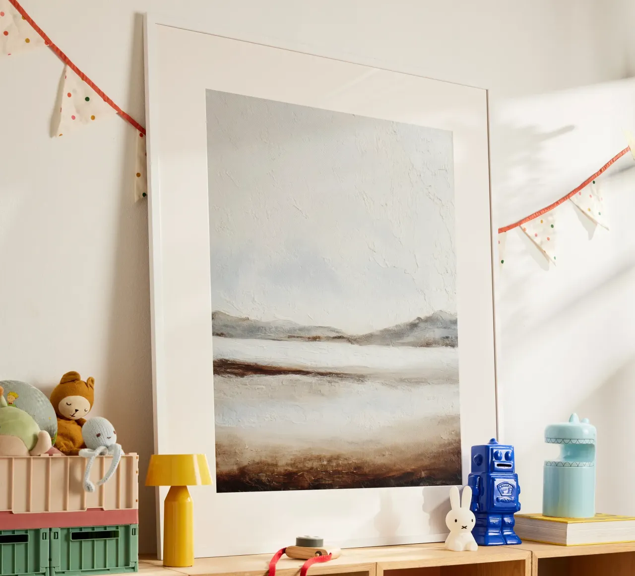 Minimal Aarde Abstract Structuurlandschap hahnemühle van StudioVO