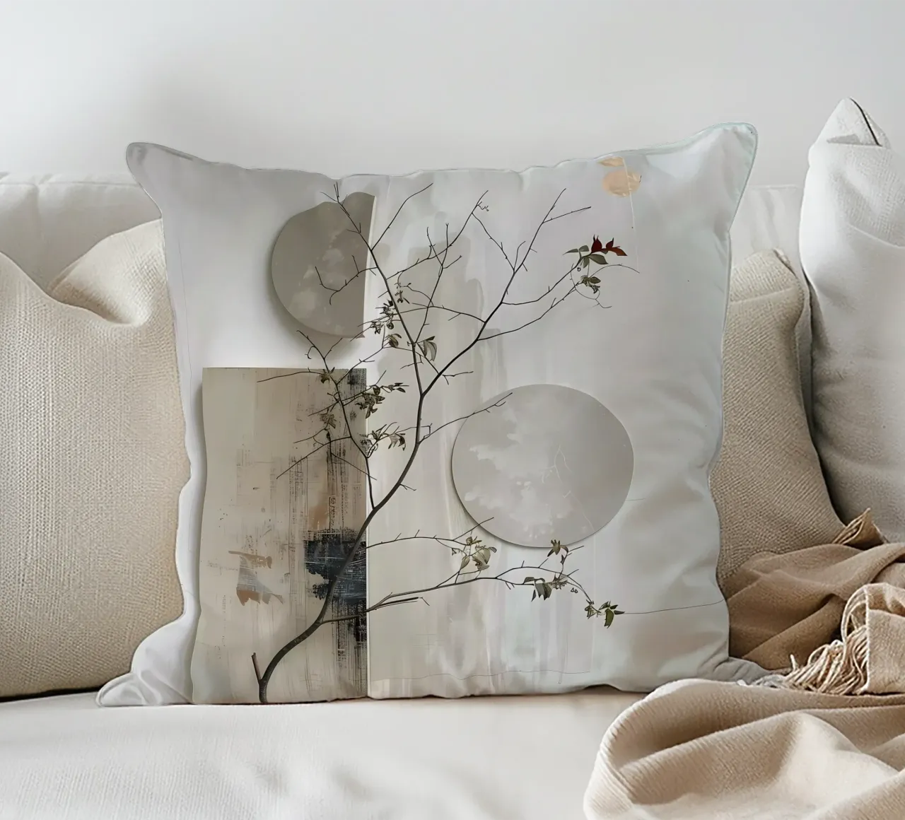 Bianco e design cuscino da LaylaOzHome