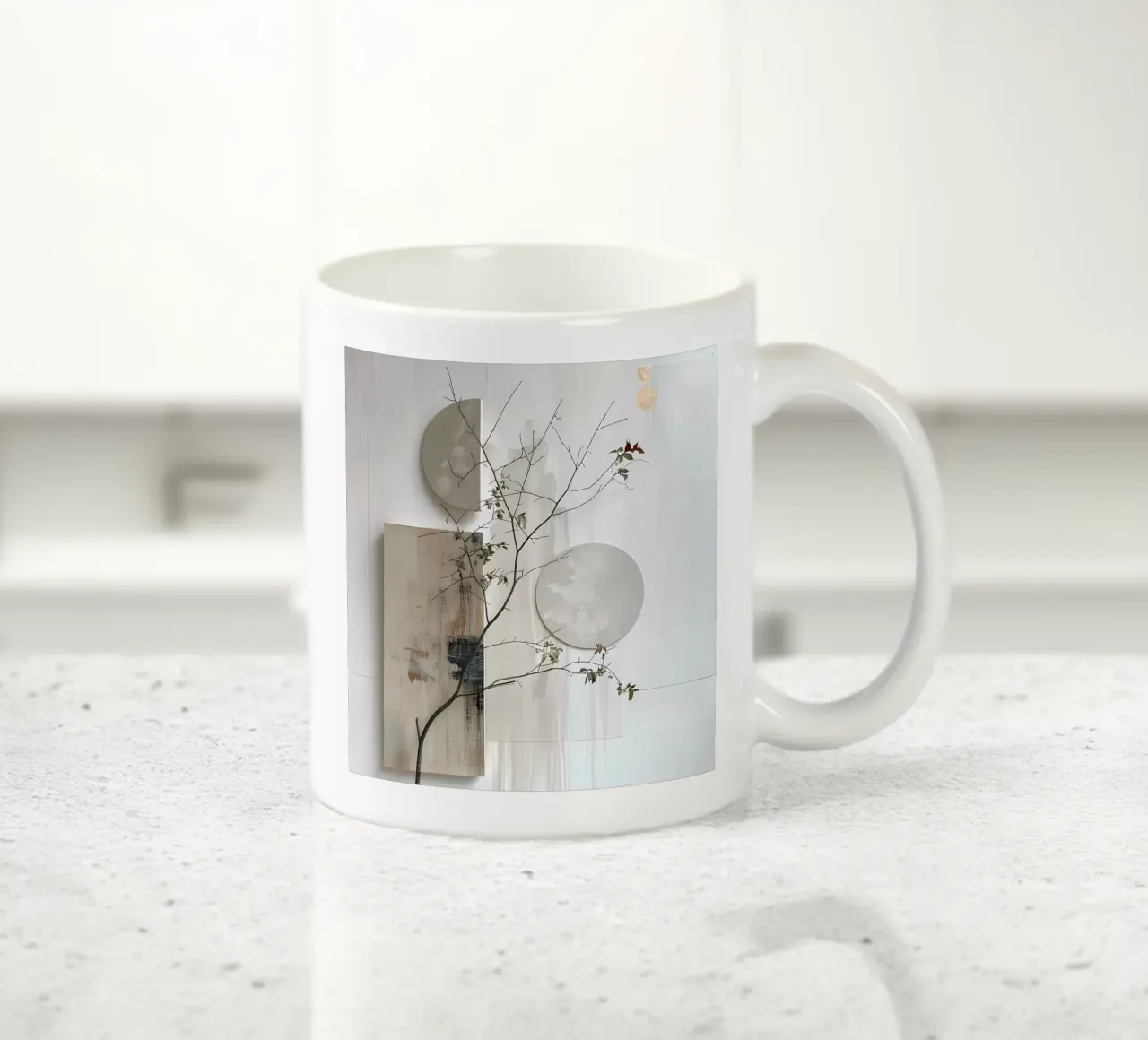 Blanco y diseño taza de cerámica de LaylaOzHome