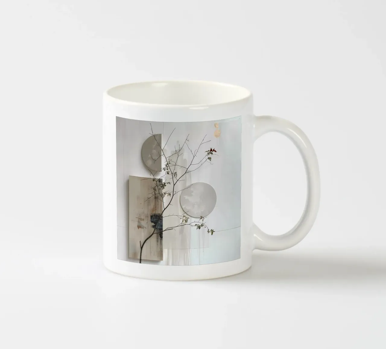 Blanco y diseño taza de cerámica de LaylaOzHome