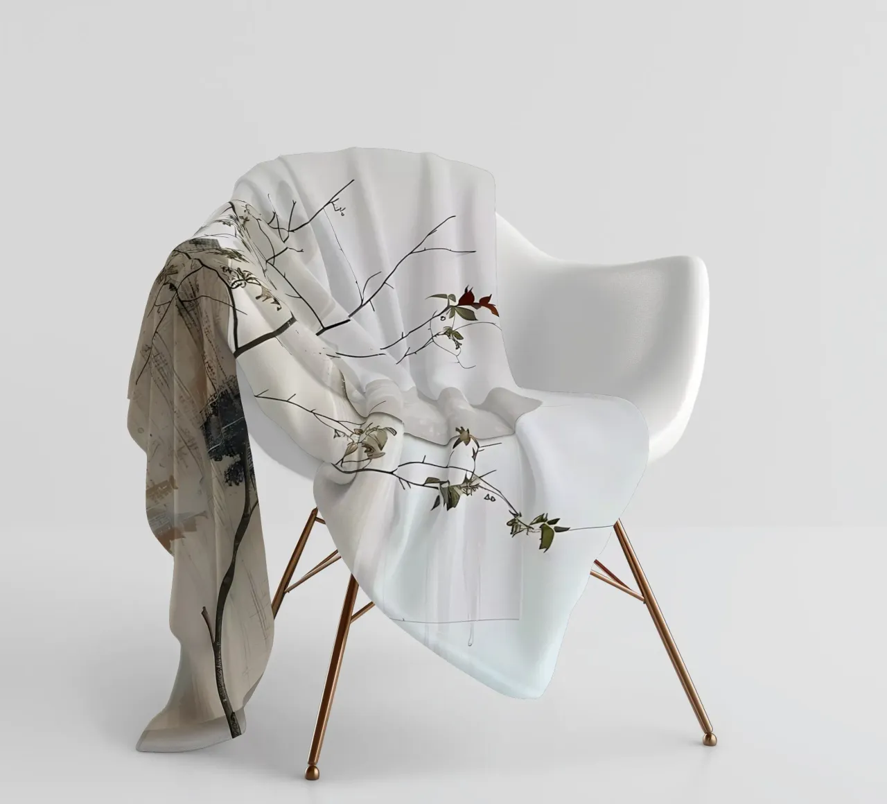 Bianco e design coperta in pile da LaylaOzHome