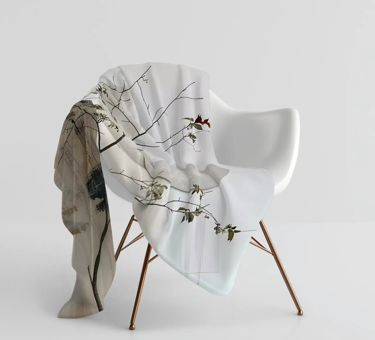 Bianco e design coperta in pile da LaylaOzHome