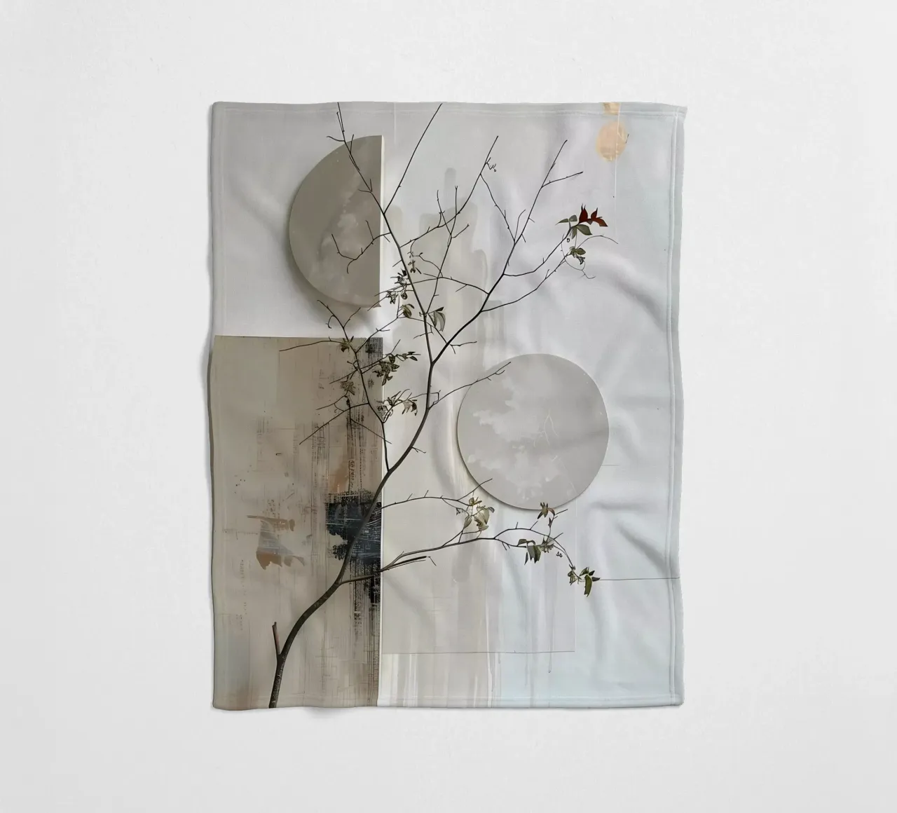 Bianco e design coperta in pile da LaylaOzHome