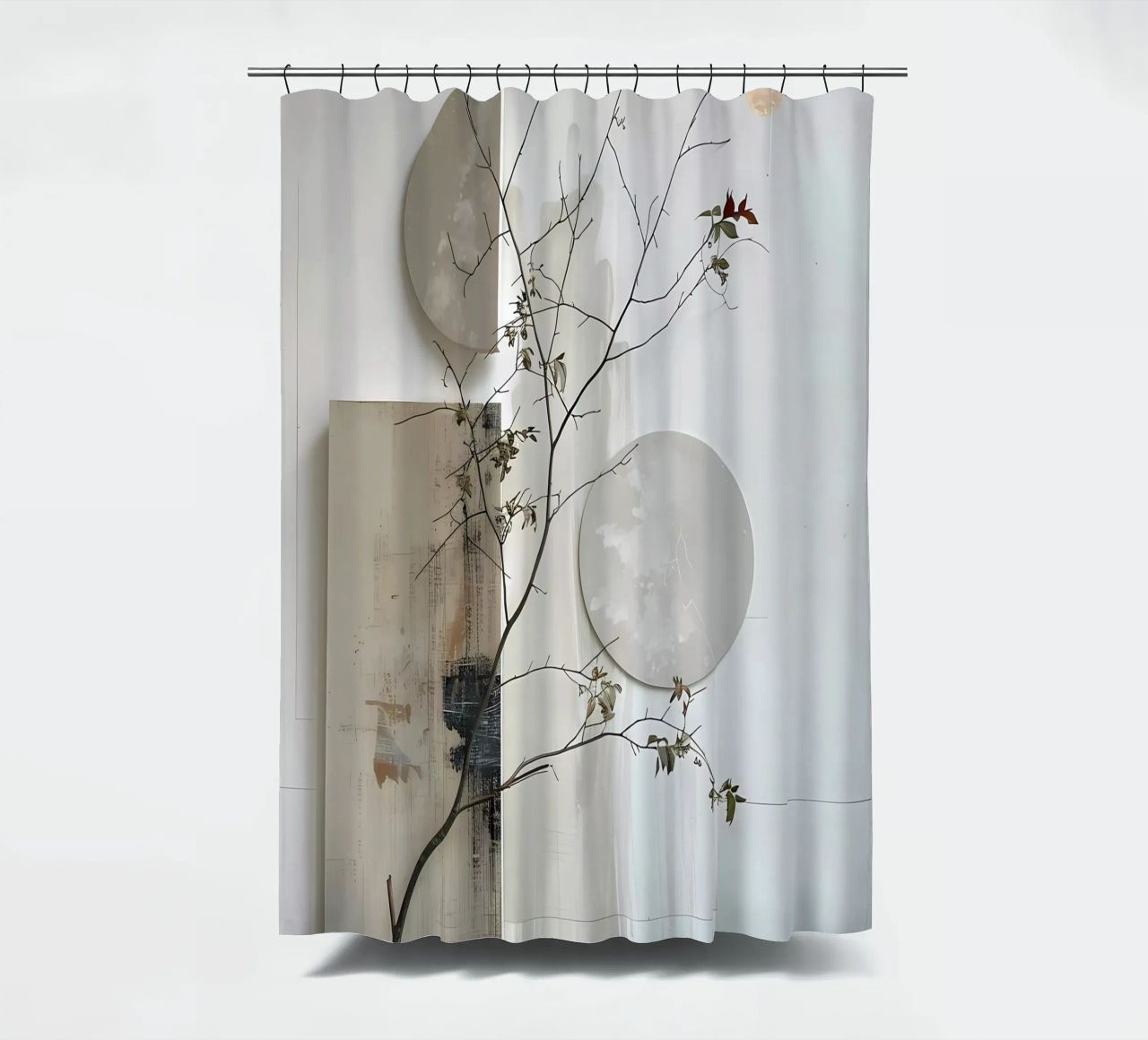 Bianco e design tenda da doccia da LaylaOzHome