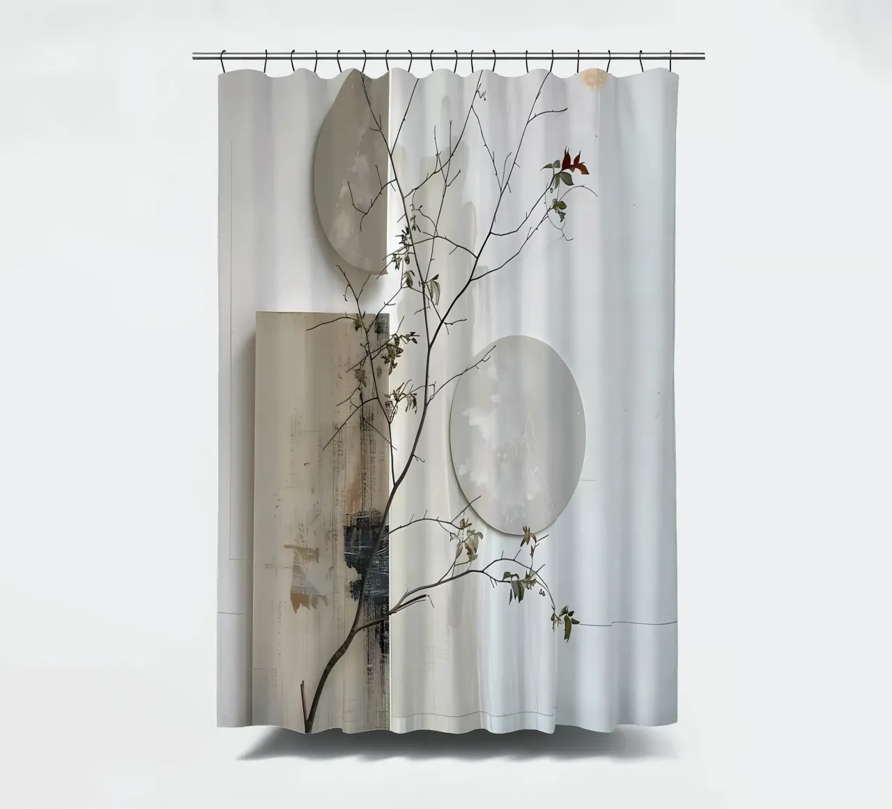 Bianco e design tenda da doccia da LaylaOzHome