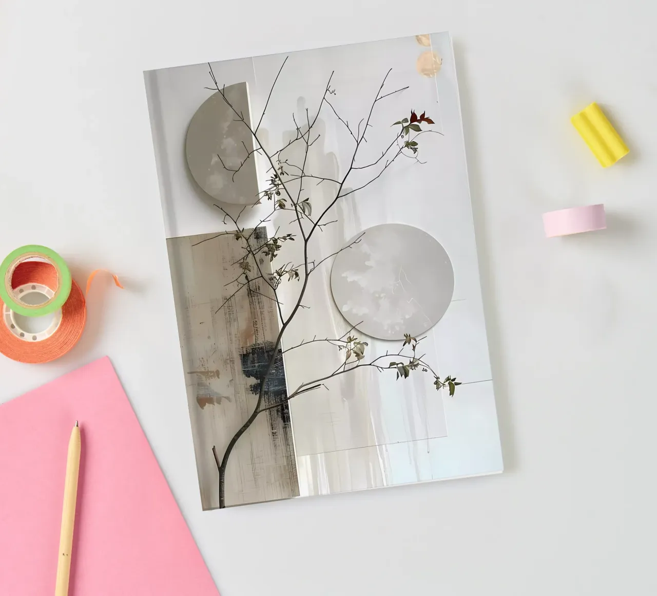 Weiß und Design Notizbuch von LaylaOzHome