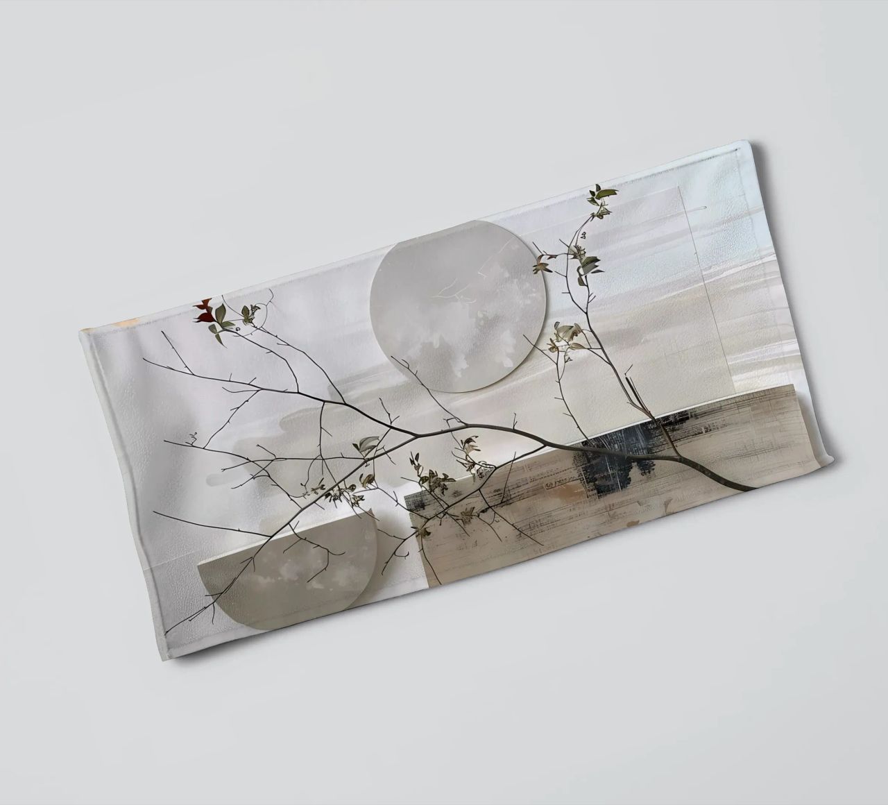 Wit en ontwerp badhanddoek van LaylaOzHome