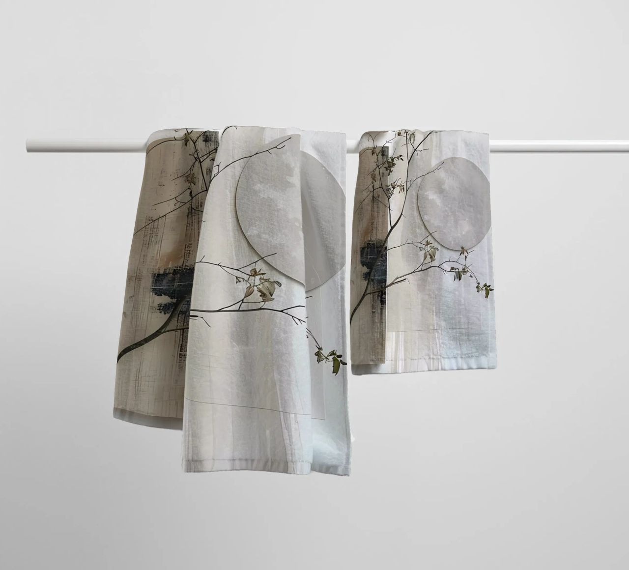 Wit en ontwerp badhanddoek van LaylaOzHome