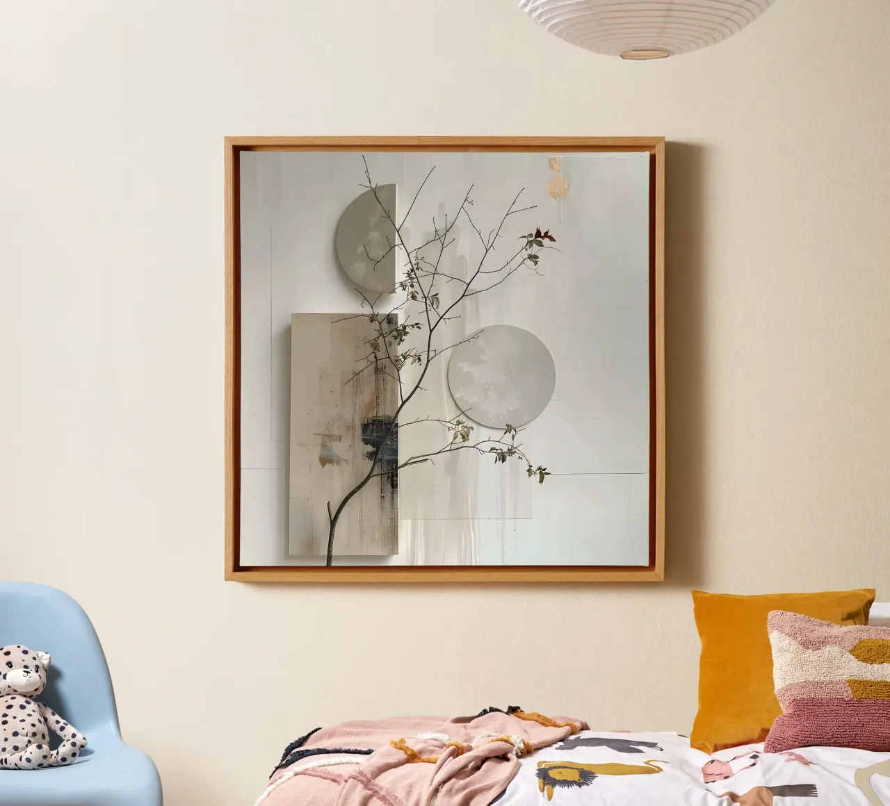 Weiß und Design Leinwand von LaylaOzHome