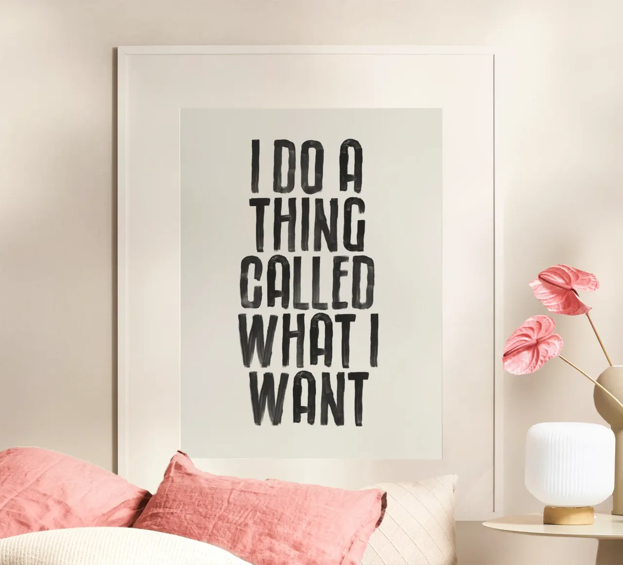 I Do a Thing Called What I Want Diseño tipográfico hahnemühle de THE MOTIVATED TYPE