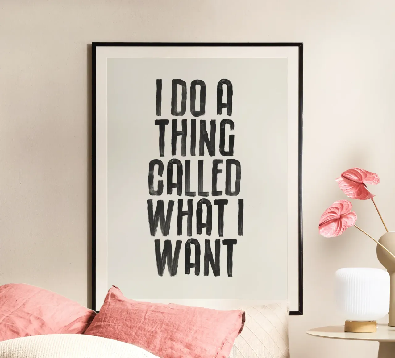 I Do a Thing Called What I Want Diseño tipográfico hahnemühle de THE MOTIVATED TYPE