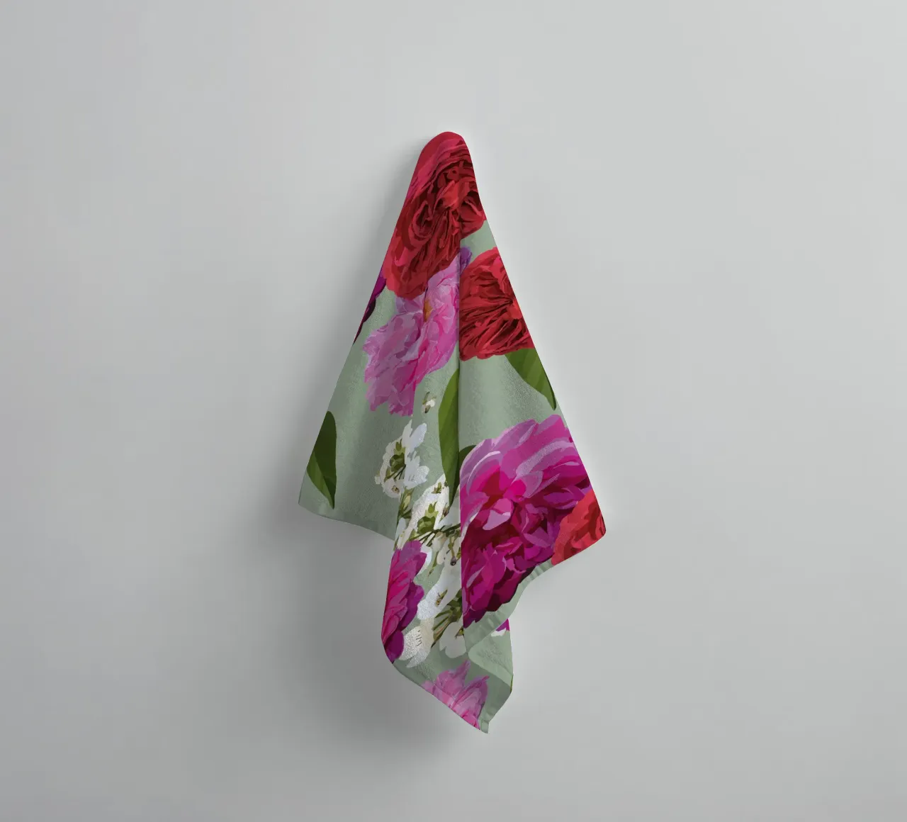 Rosen Hellgrün Handtuch von lauragriesch_art
