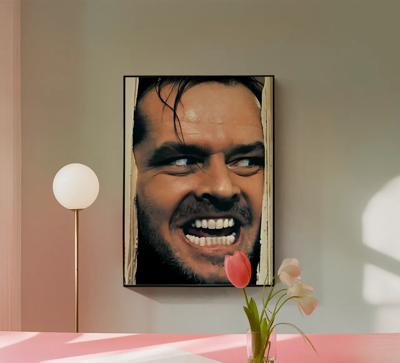 A crazed man plexiglass da Funny Frame Factory