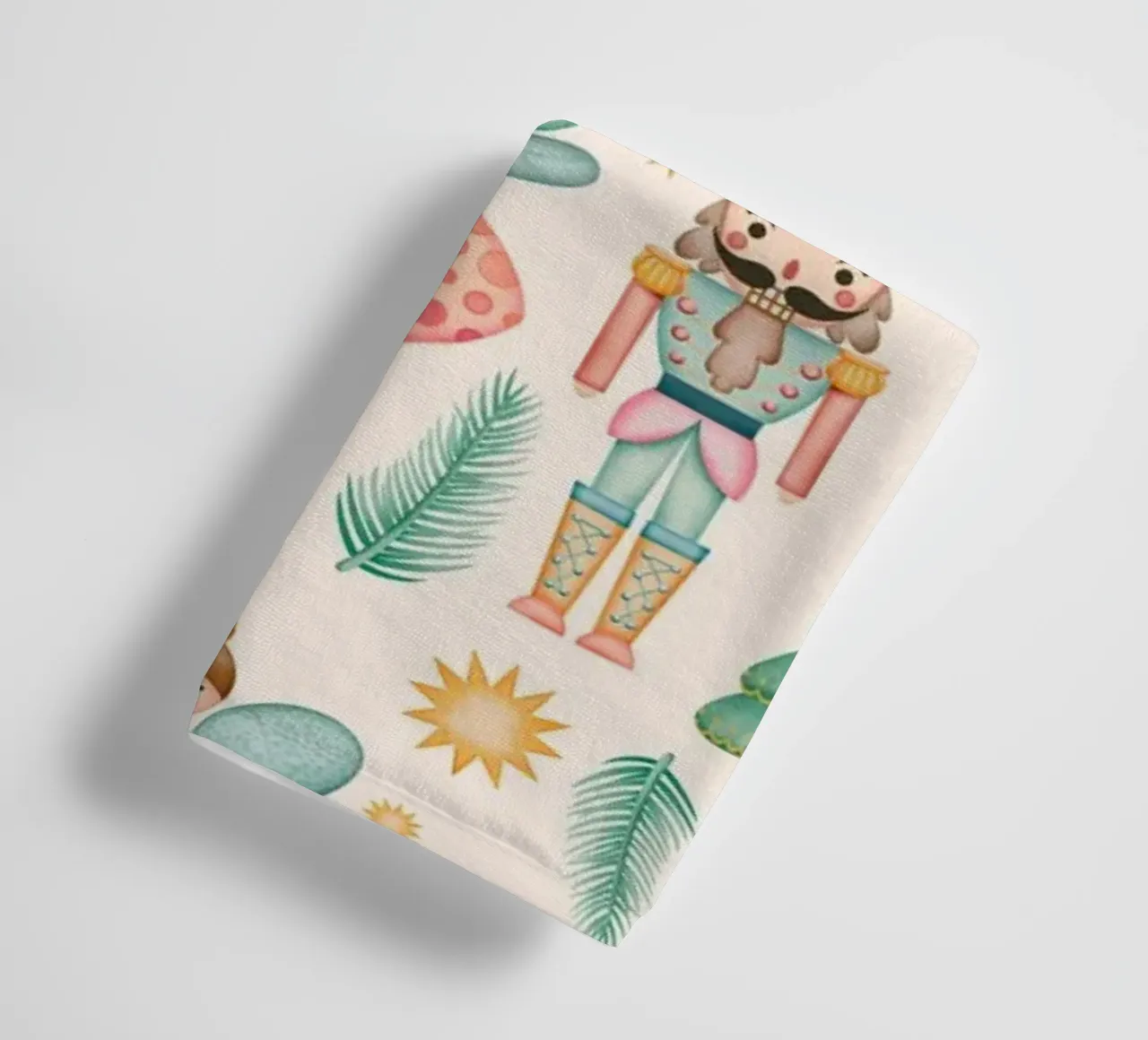 Nutcracker Ballet and Fairies on Cream Background towel by CoelfenArt