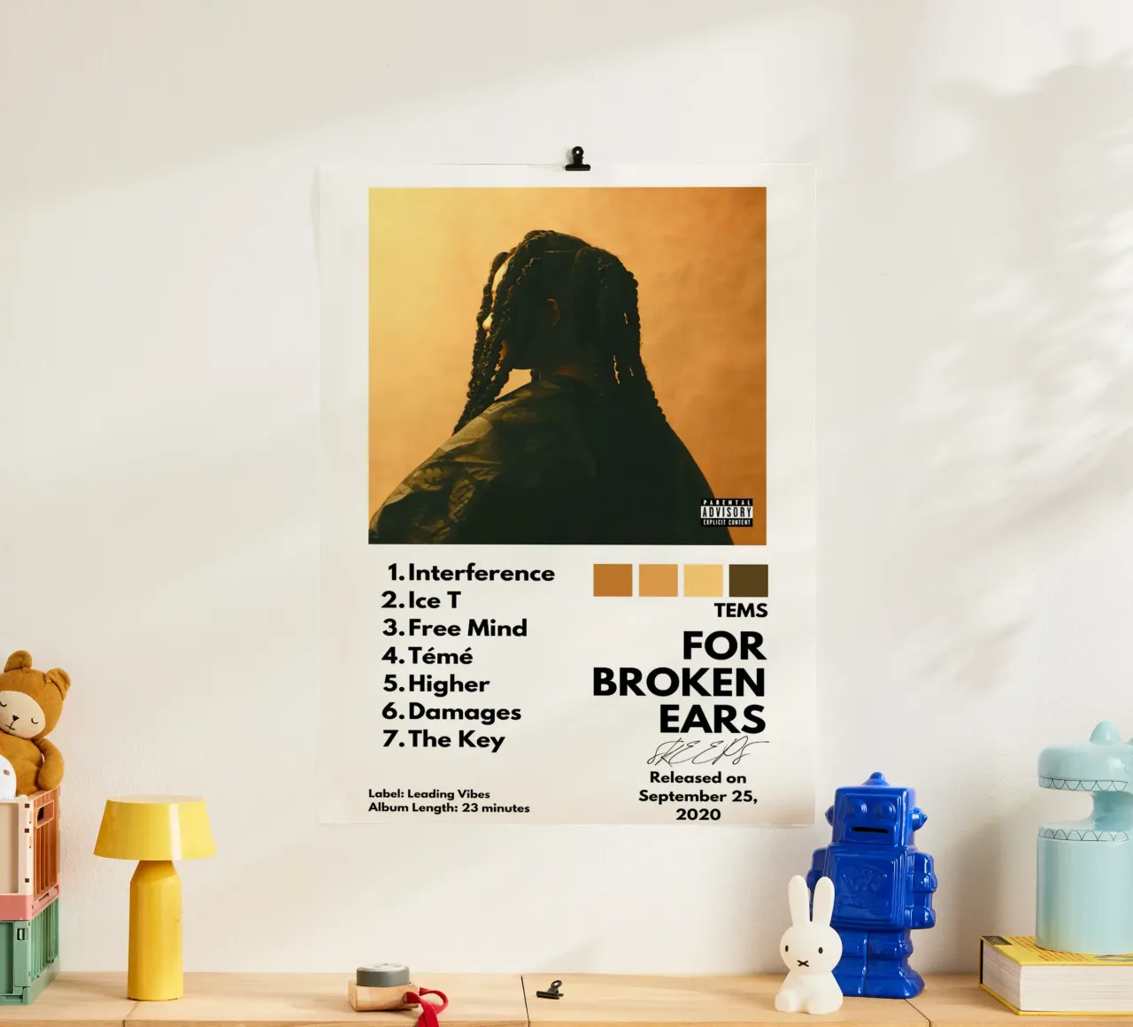 Tems For Broken Ears Tracklists carta hahnemühle da Banda Neira