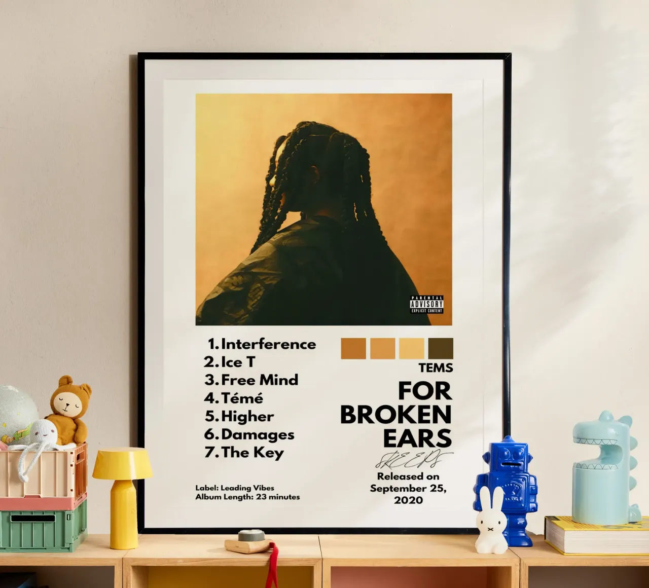 Tems For Broken Ears Tracklists carta hahnemühle da Banda Neira