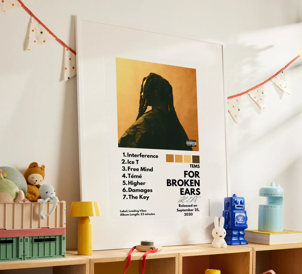 Tems For Broken Ears Tracklists carta hahnemühle da Banda Neira