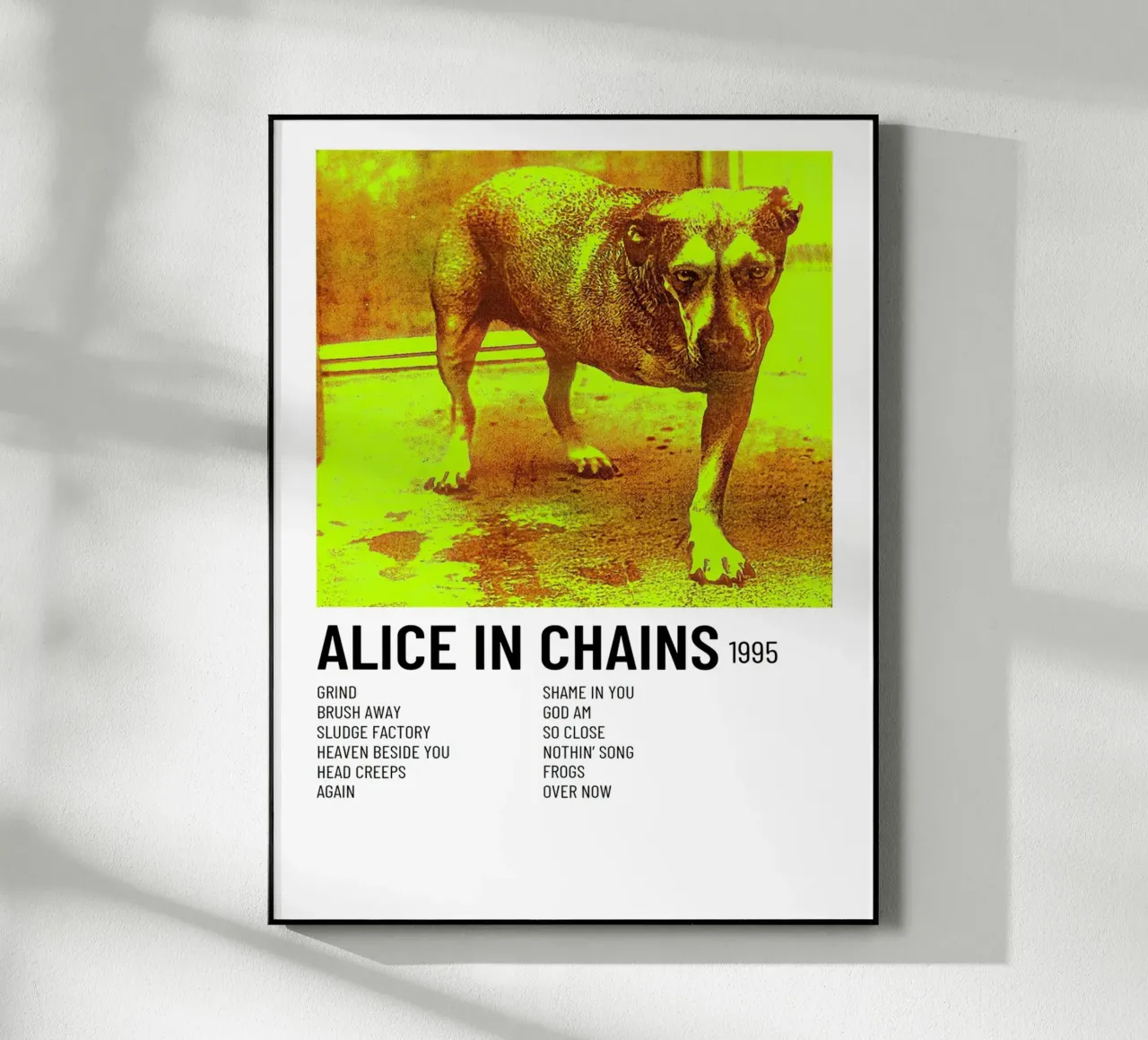 Alice In Chains Tracklists Acryl-Glas von Banda Neira