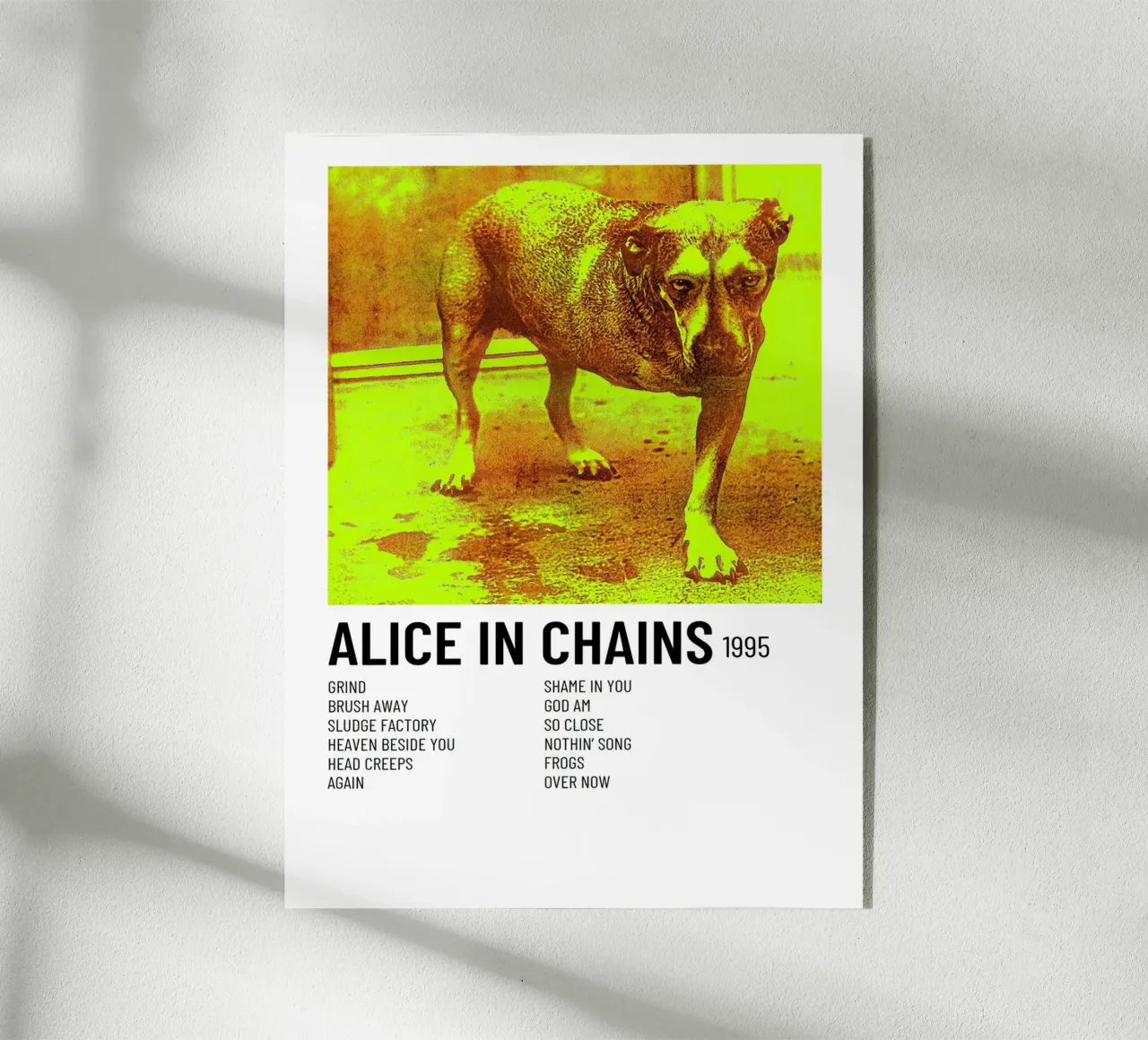 Alice In Chains Tracklists Acryl-Glas von Banda Neira