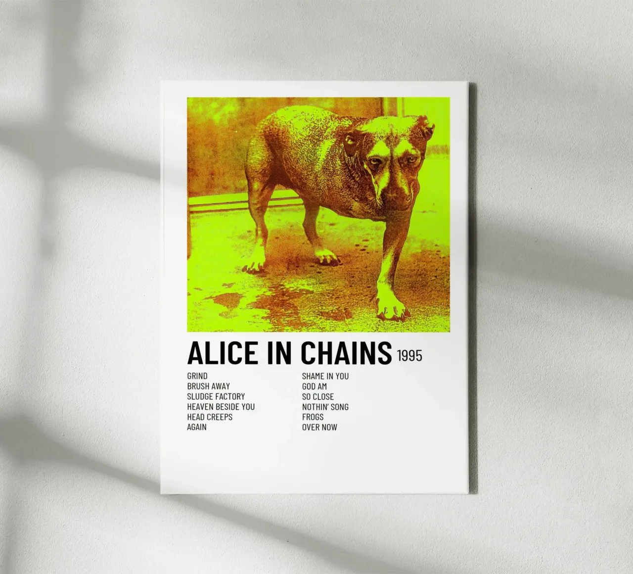 Alice In Chains Tracklists tela da Banda Neira