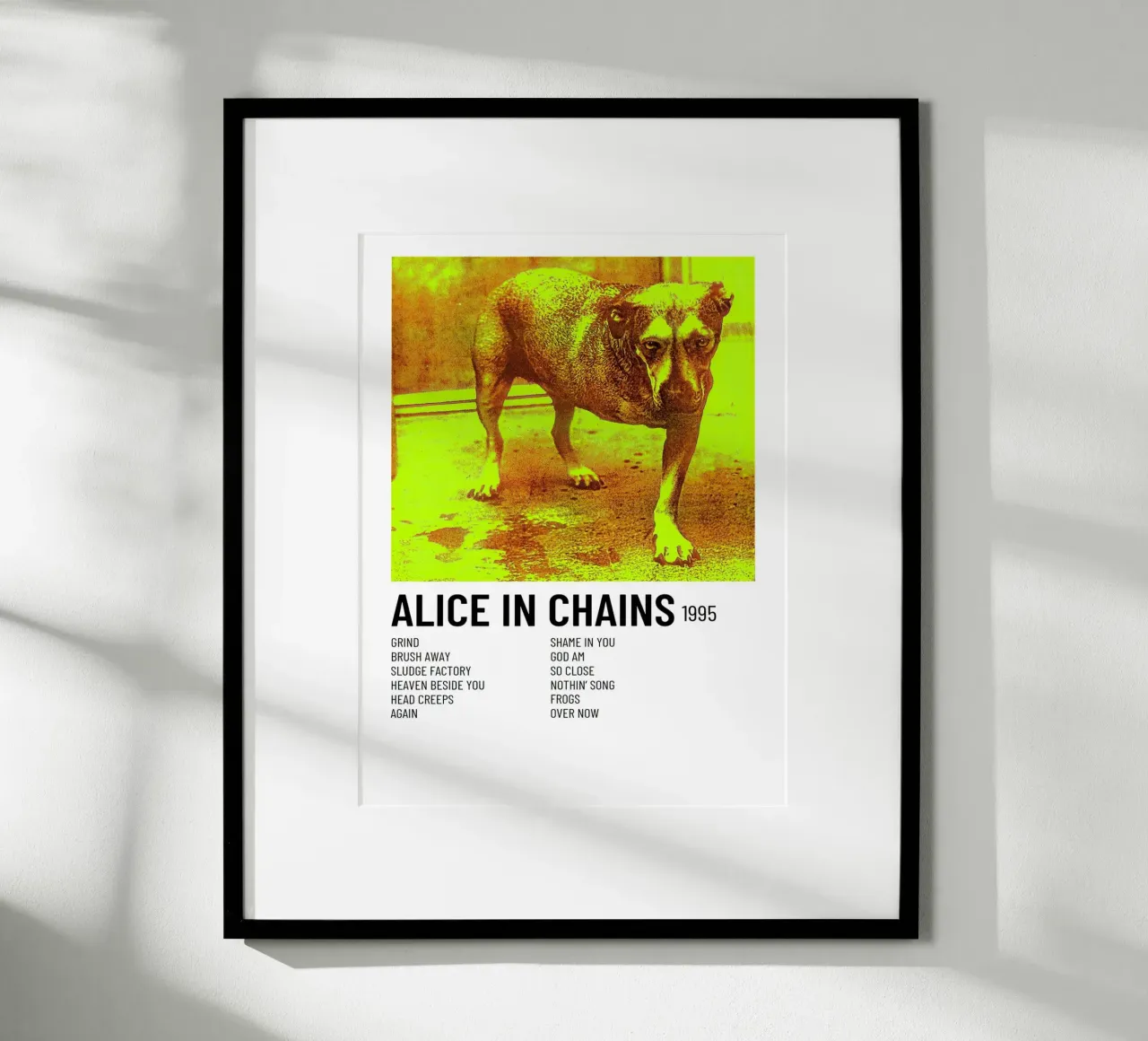 Alice In Chains Tracklists carta hahnemühle da Banda Neira