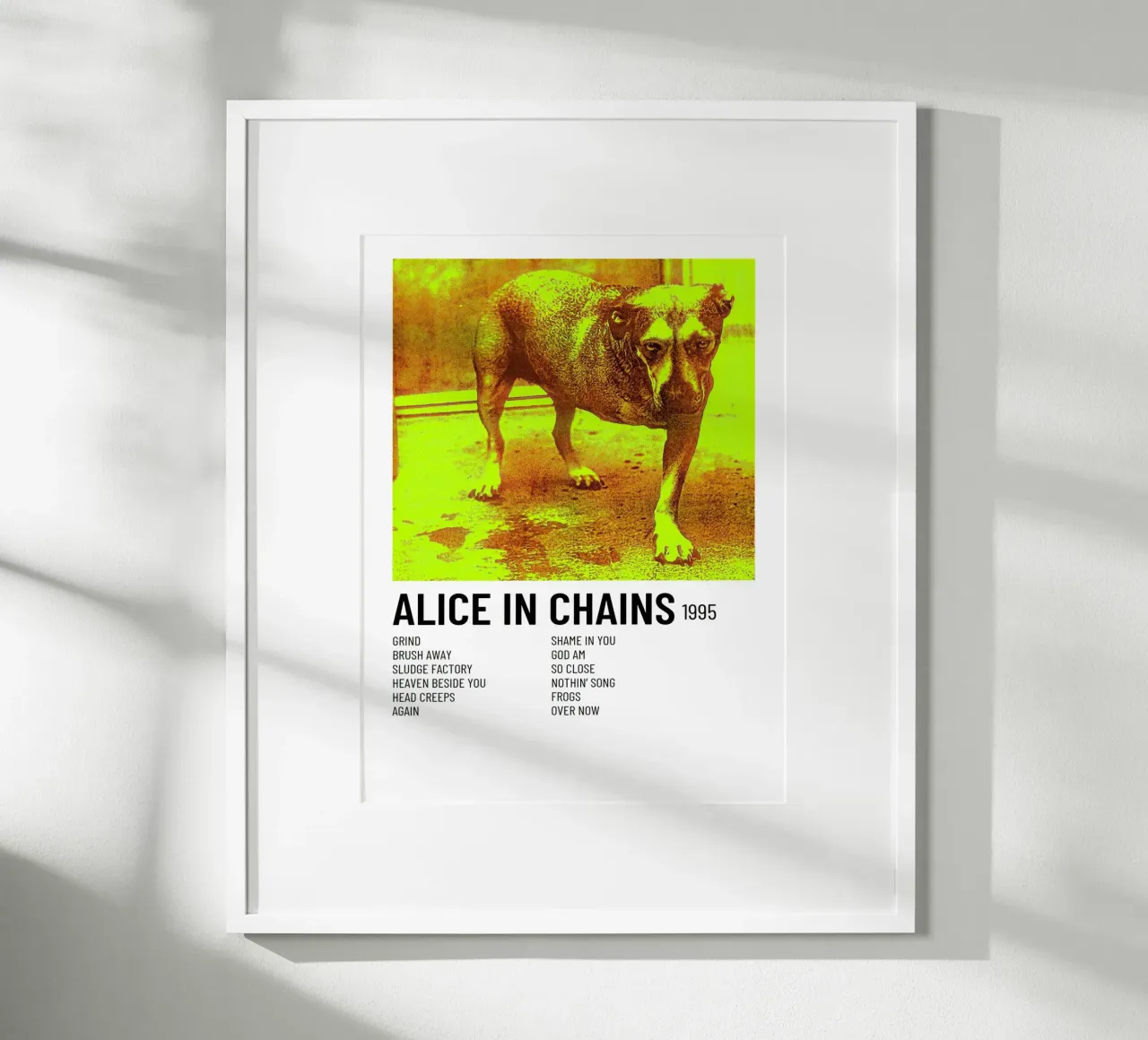 Alice In Chains Tracklists carta hahnemühle da Banda Neira