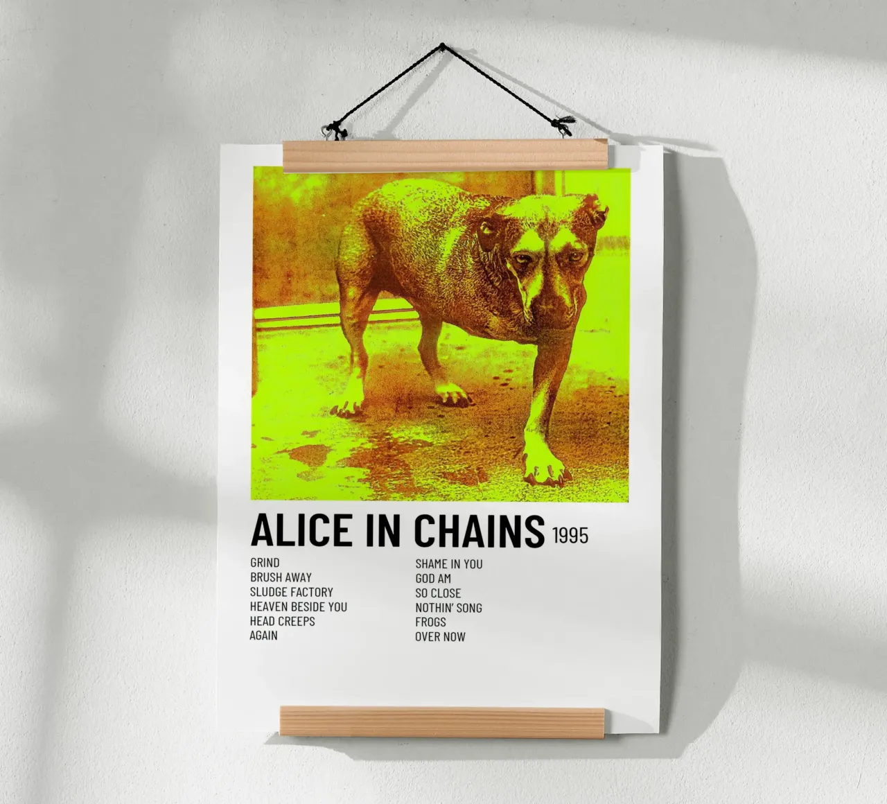 Alice In Chains Tracklists carta hahnemühle da Banda Neira