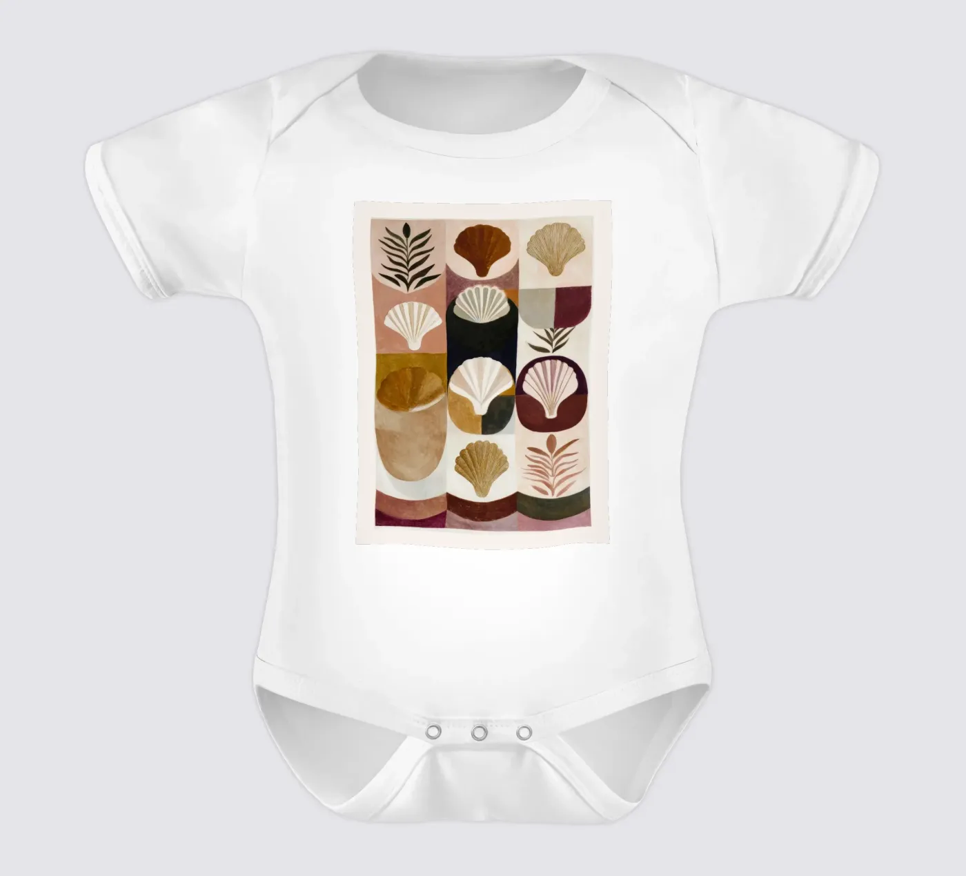 Conchiglie e forme body neonato maniche corte da M.A.Z.U.N.
