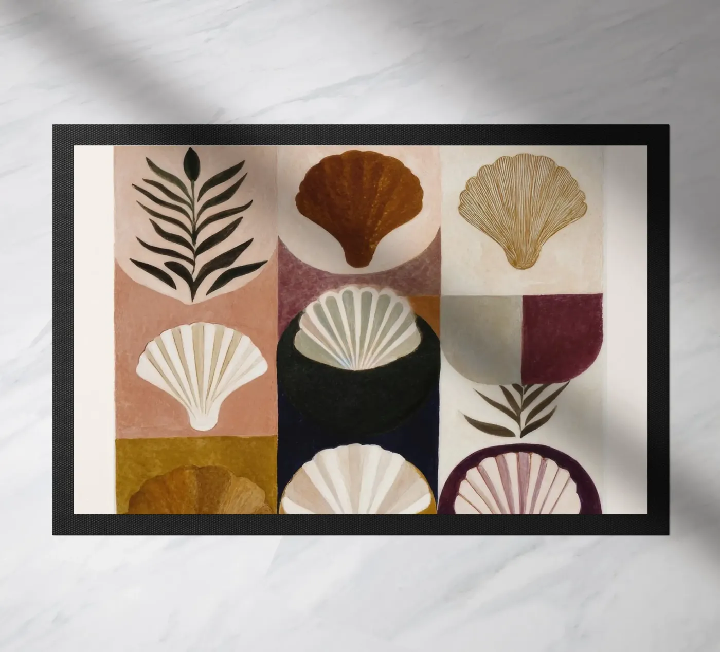 Shells and Forms doormat by M.A.Z.U.N.