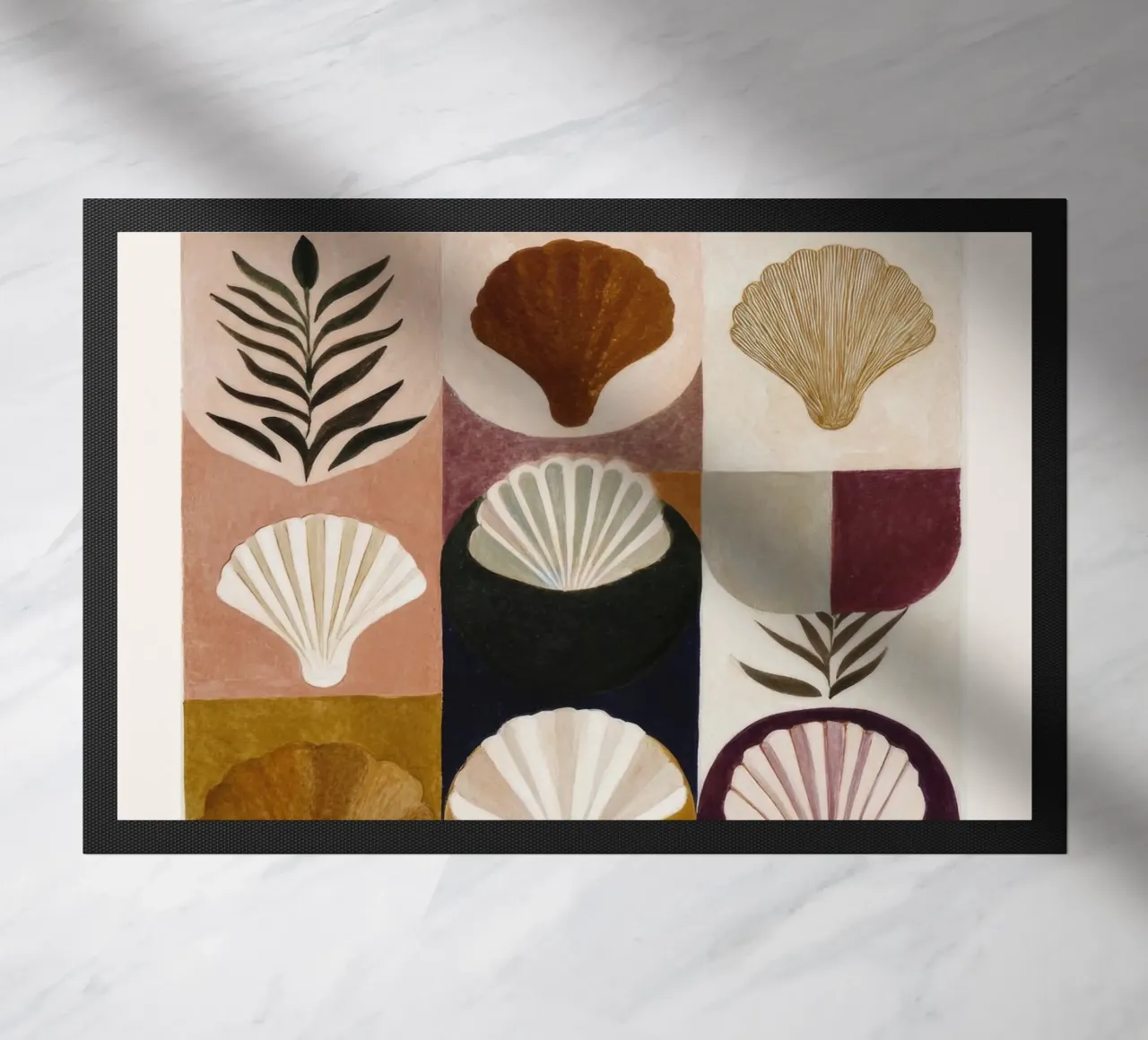 Shells and Forms doormat by M.A.Z.U.N.