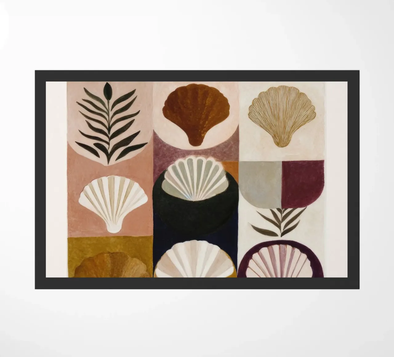 Shells and Forms doormat by M.A.Z.U.N.