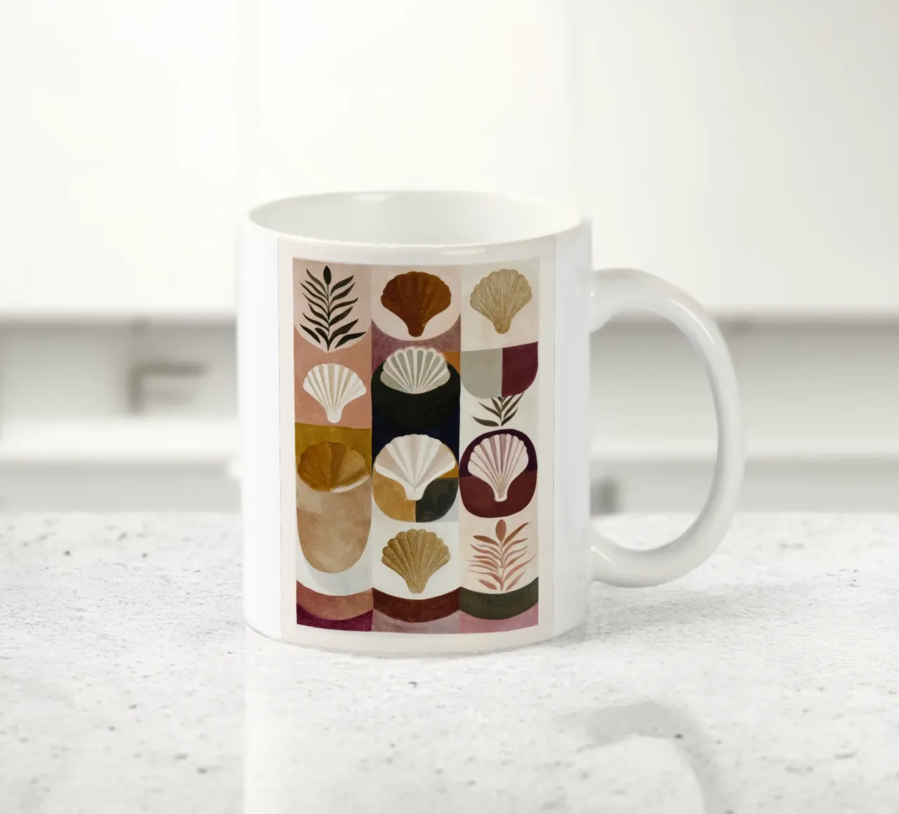 Shells and Forms ceramic mug by M.A.Z.U.N.