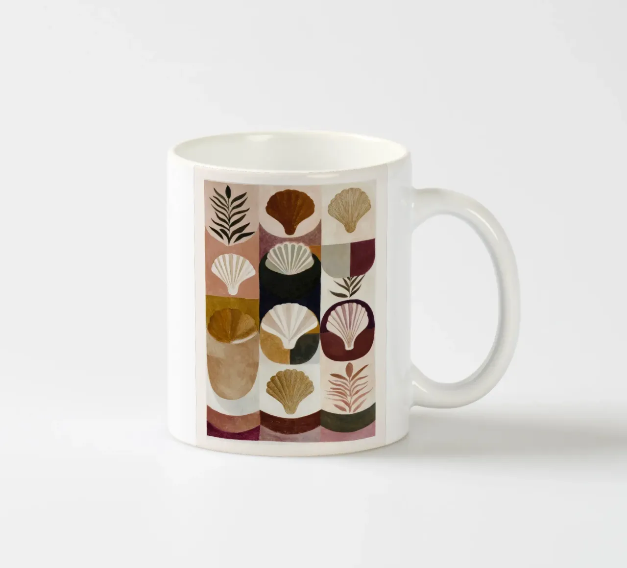 Shells and Forms ceramic mug by M.A.Z.U.N.