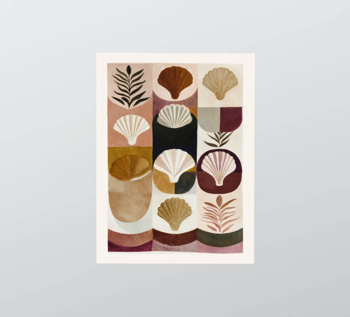 Shells and Forms sticker by M.A.Z.U.N.