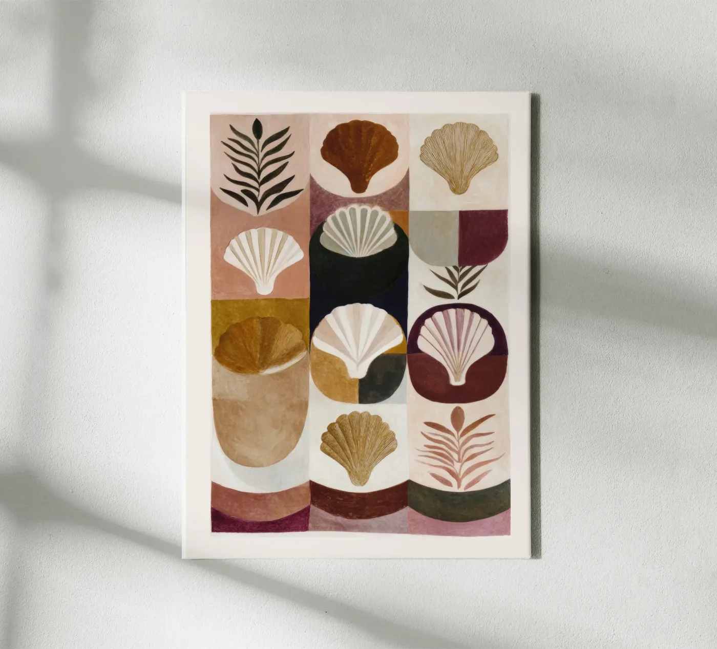 Shells and Forms canvas by M.A.Z.U.N.