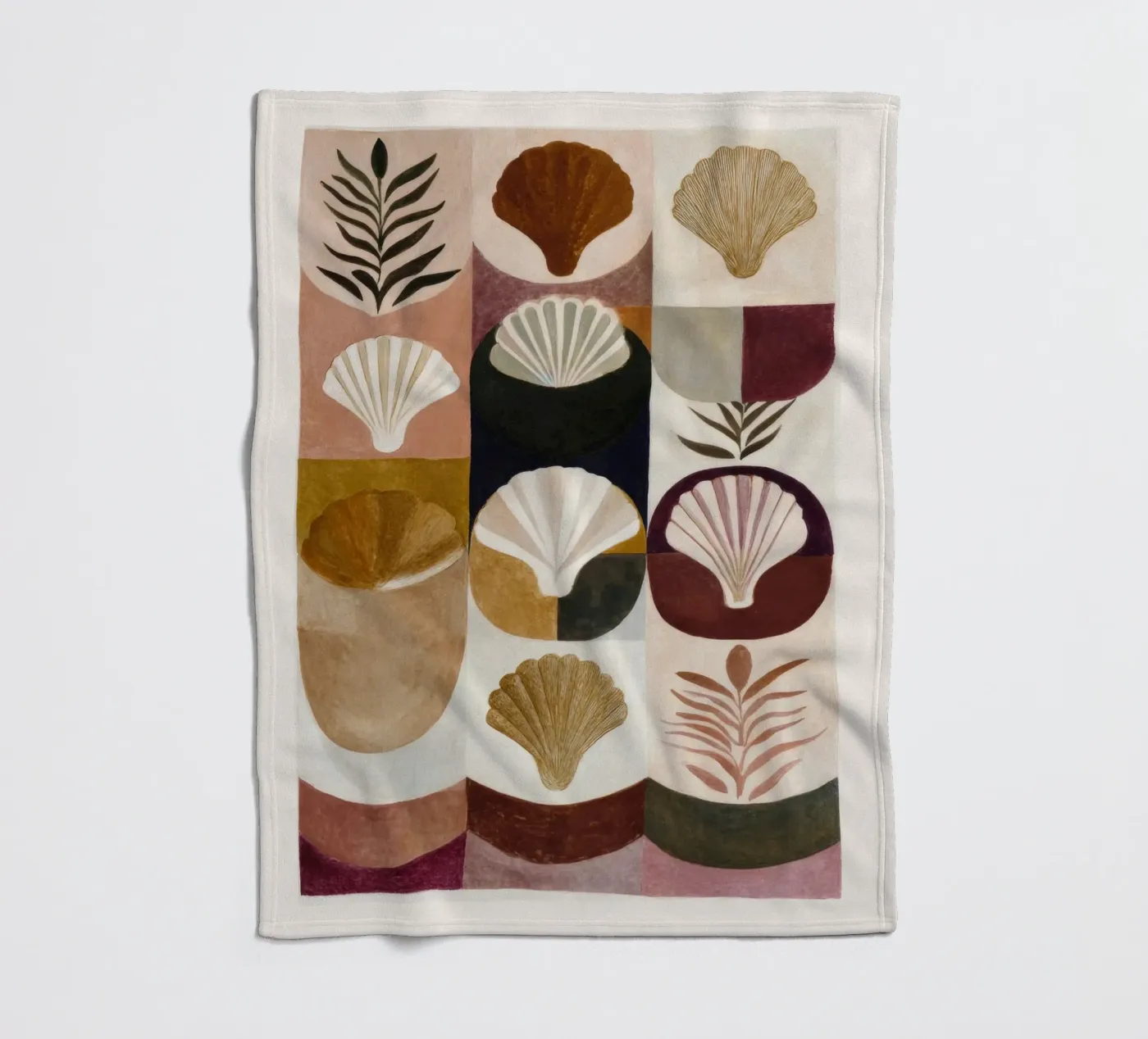 Shells and Forms fleece blanket by M.A.Z.U.N.
