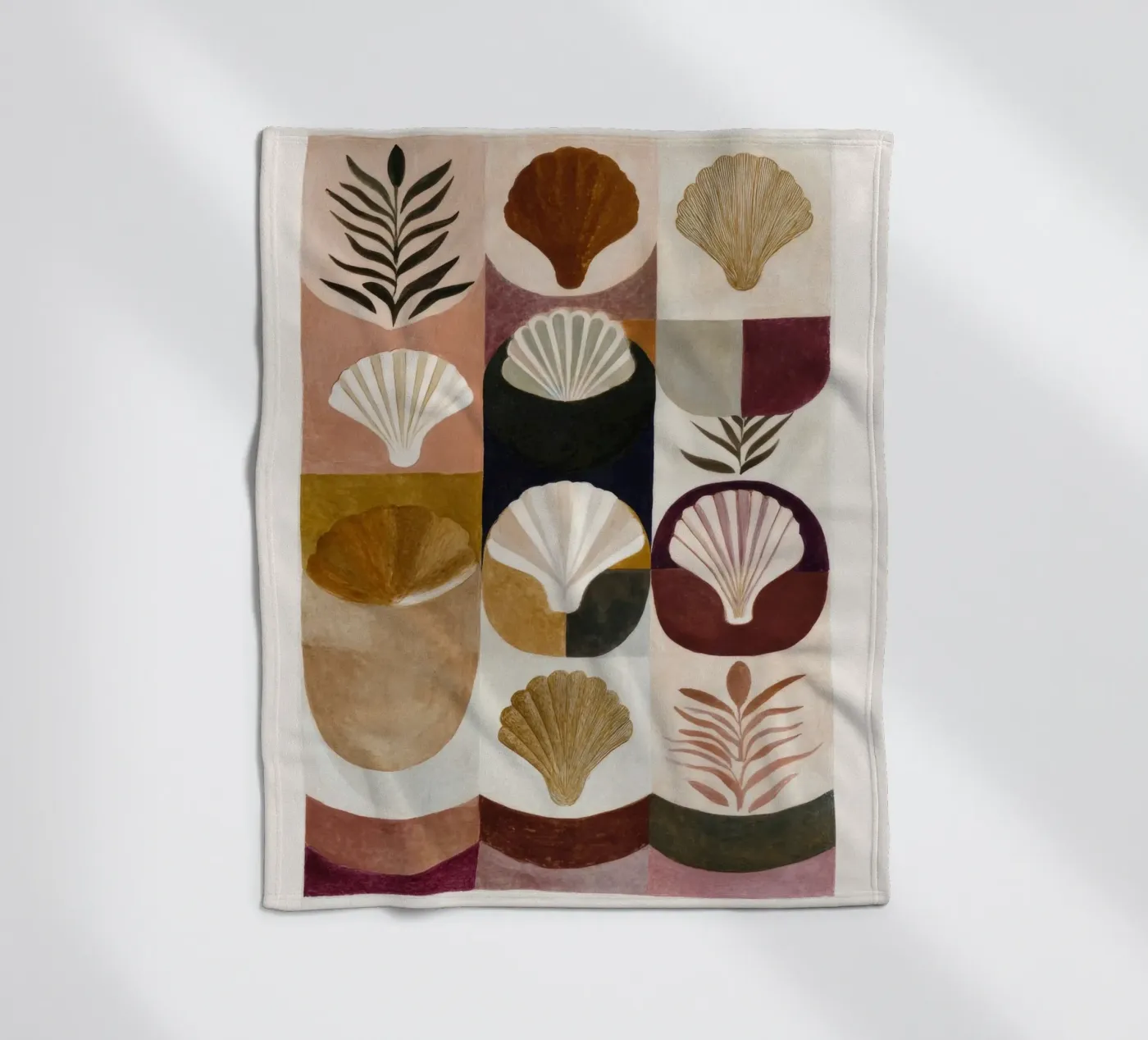 Shells and Forms fleece blanket by M.A.Z.U.N.