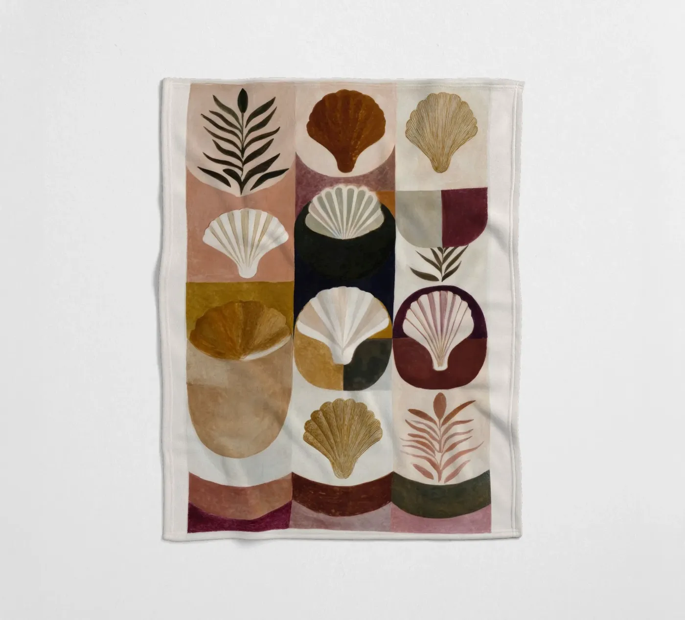 Shells and Forms fleece blanket by M.A.Z.U.N.