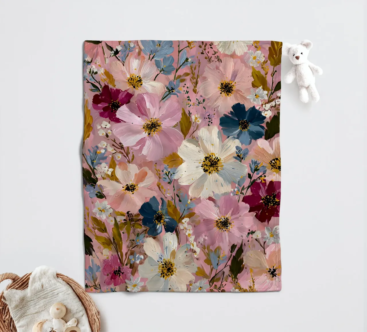 Spring Whispers coperta in pile da The Floralist