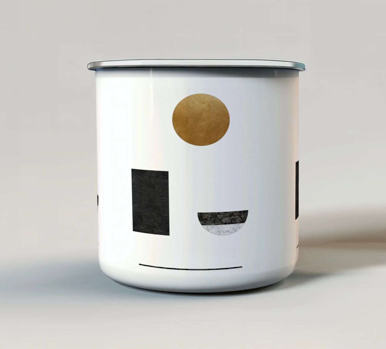 Geometria astratta I tazza in smalto da Orara Studio