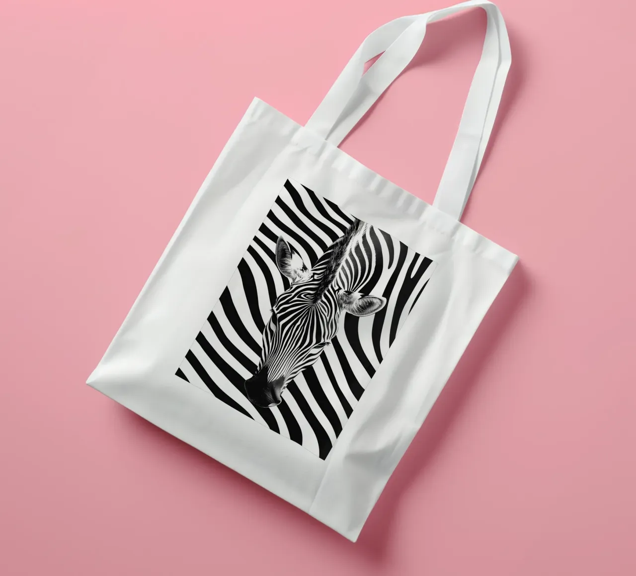 Zebra Portrait tote bag by Autofocus